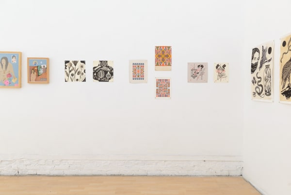 Installation view of "Friends & Family" group show in SF