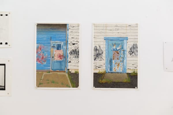 Installation view of "Friends & Family" group show in SF