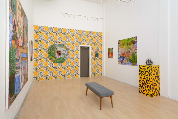 Installation image from Anna Valdez' "Objects of Affection" at Hashimoto Contemporary SF