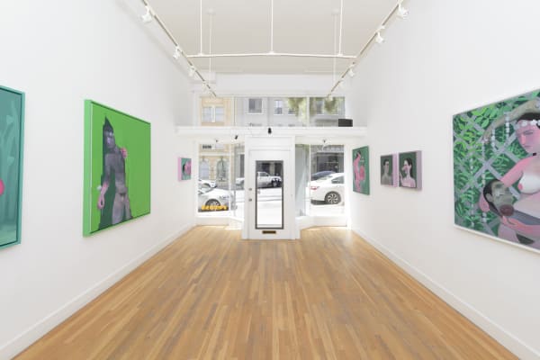 Installation image from Corey Lamb's "Verdant" at Hashimoto Contemporary SF