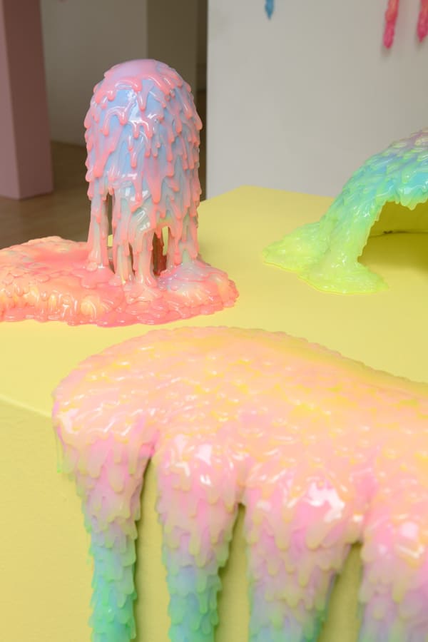 Installation image of Dan Lam's exhibition "Sweet Meats" at Hashimoto Contemporary SF