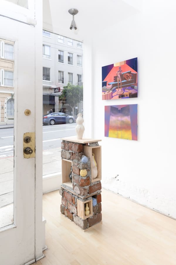 Installation image from "Reading Between the Lines" curated by Anna Valdez at Hashimoto Contemporary SF