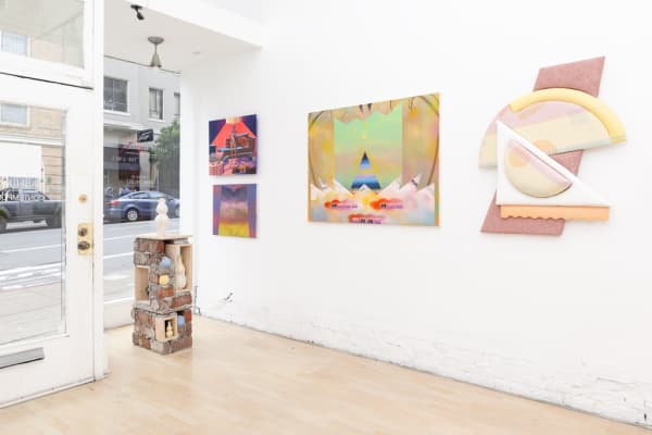 Installation image from "Reading Between the Lines" curated by Anna Valdez at Hashimoto Contemporary SF