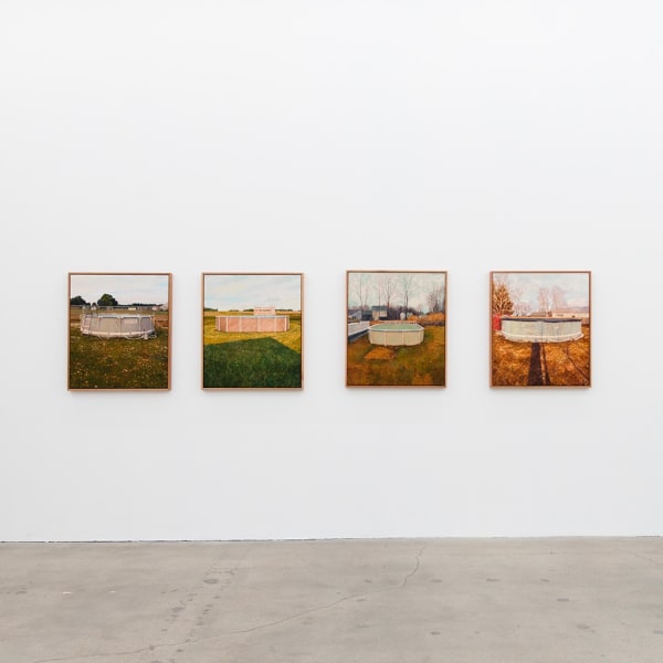 Installation view of Pat Perry's exhibition "Which World"