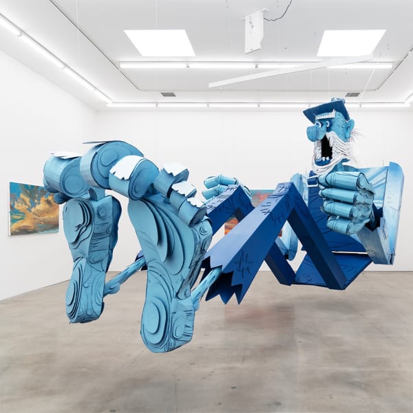 Installation view of Wayne White's exhibition "Jumping from Ice Floe to Ice Floe"