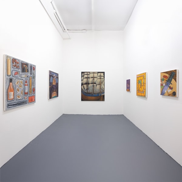 installation view of Paul Gagner's exhibition "The Cut of My Jib"