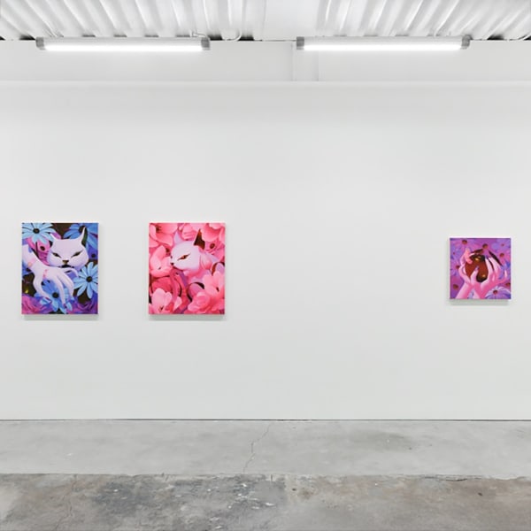 Installation view of Megan Ellen MacDonald's solo exhibition "What Doesn't Kill You" at Hashimoto Contemporary SF