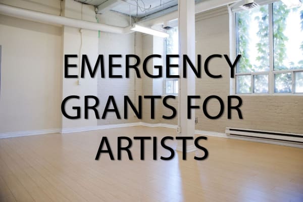 Emergency Grants For Artists info