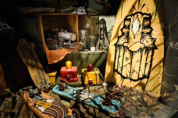 Installation image from GATS "A Familiar Face" at Hashimoto Contemporary SF