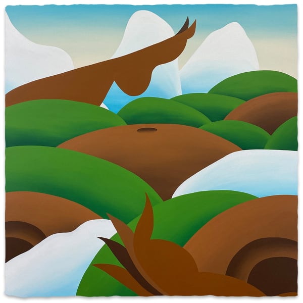 Limited edition screen print by Bianca Nemelc titled Woman of Moss