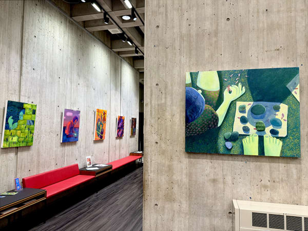 Works by Genevieve Cohn on view at Boston city Hall