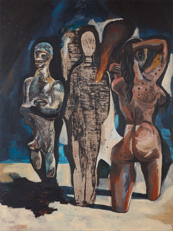 Damien Deroubaix, Bathers, 2020