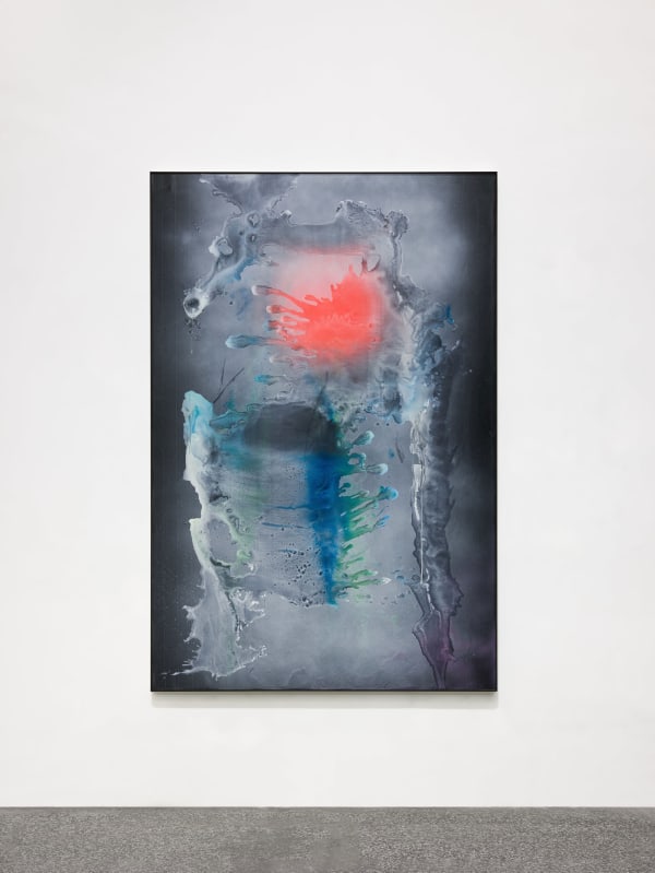 李竞雄, Red Stained Paintings PT2303, 2023