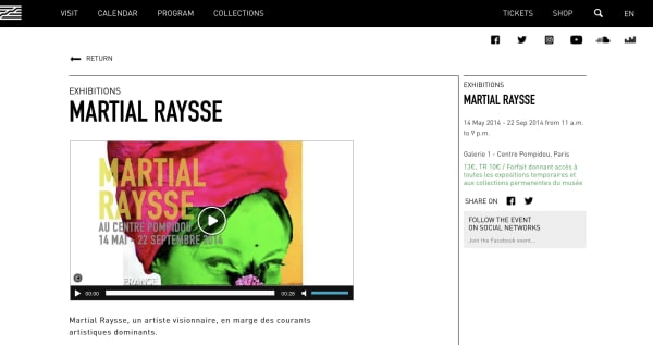 Martial Raysse at the Centre Pompidou