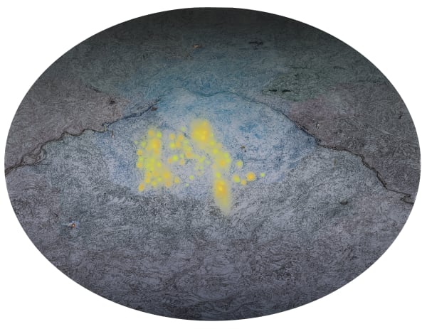 Zhu Rixin, Yellow Dots • 64, 2015
