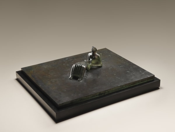 HENRY MOORE, Reclining Figure: Bone skirt, 1977