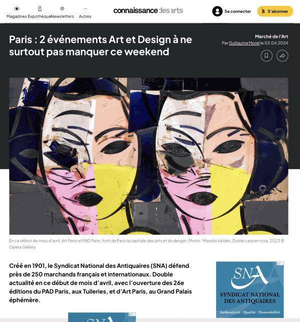 CONNAISSANCE DES ARTS