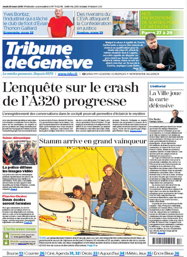 TRIBUNE DE GENEVE