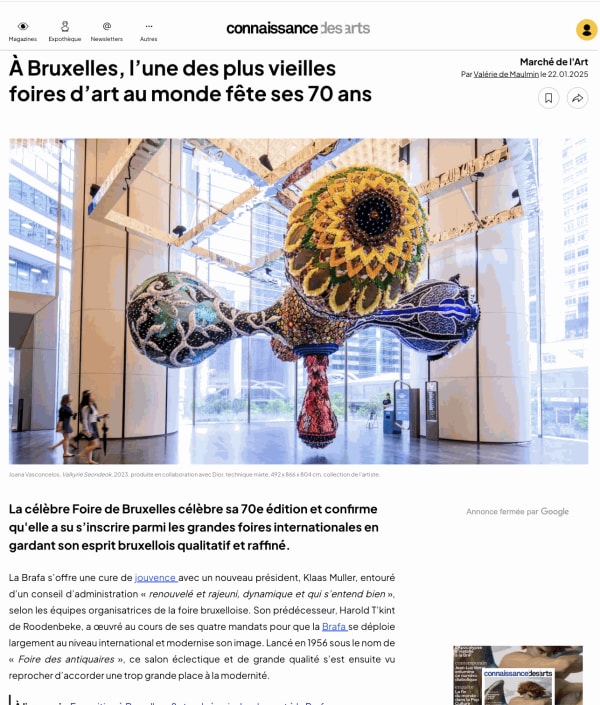 CONNAISSANCE DES ARTS