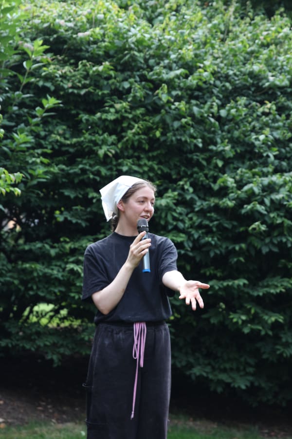 Adriana Gallo introduced each course and the ideas behind every ingredient used.