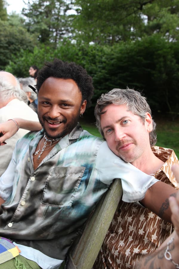 Artist Pap Souleye Fall and Curator Andrew Gardner