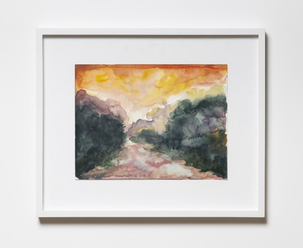 Michael Childress (b. 1987) River Song 30 (Rock River, July 14), 2024 Watercolor on paper 9 x 12 inches 22 x 30 cm 14 x 17 inches (framed) 35 x 43 cm (framed)