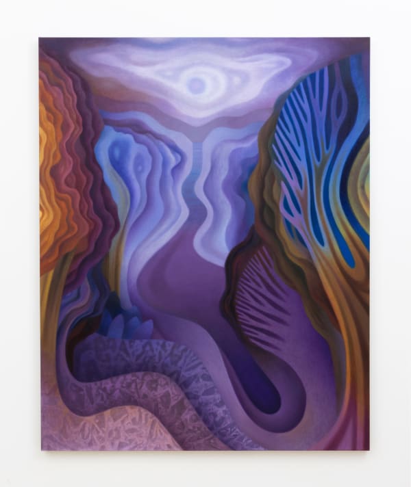 Amanda Baldwin (b. 1984) Sapphire Seas, 2025 Acrylic and oil on linen 75 x 60 inches 190 x 152 cm