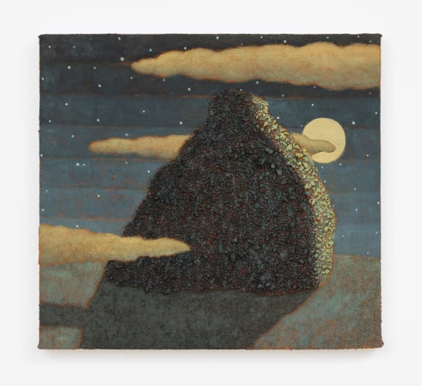 Jonathan Ryan (b. 1989) Shadow Rock, 2024 Oil and sand on canvas 12 x 13 inches 30 x 33 cm