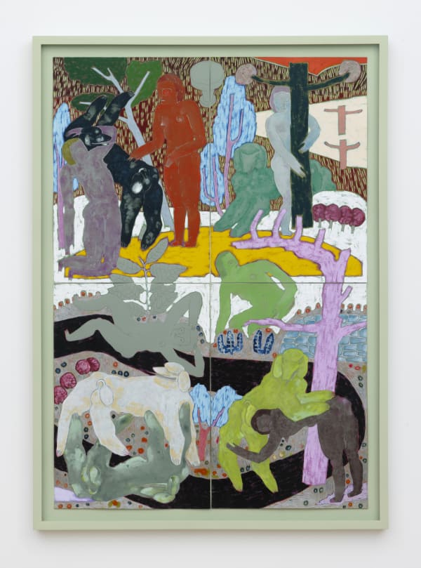 Sophie Larrimore (b. 1980) Yes Most Almost Always, 2024 Watercolor, gouache, colored pencil and ink on paper 33 x 23 inches 83 x 58 cm 35 x 25 inches (framed) 88 x 63 cm (framed)