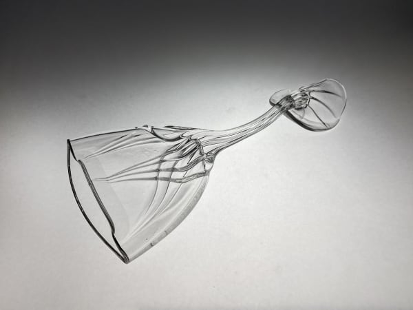 Katherine Vetne (b. 1987) Indulgence #80 (Stemware), 2025 Melted lead crystal stemware 1 x 10 x 5 1/4 inches 2 x 25 x 13 cm KVE013