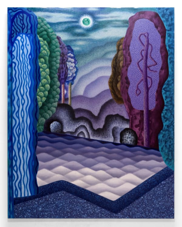 Amanda Baldwin, “Flooded Neptune”, 2022, Oil on canvas, 63 x 50 inches (160 x 127 cm)