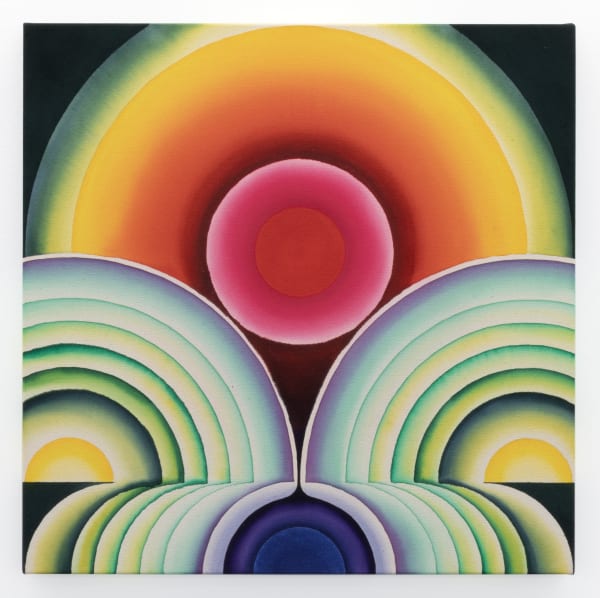 Michael Childress, A Divide, Distilled and Decanted, 2024, Acrylic on canvas, 24 x 24 inches (60 x 60 cm)