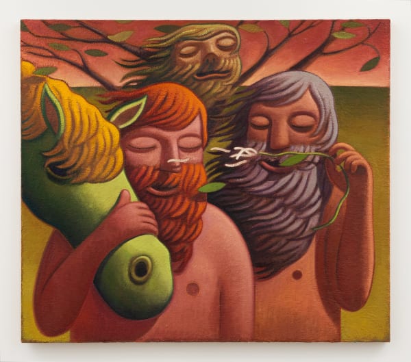 Nat Meade, “Interlude”, 2023, Oil on jute, 42 x 48 inches (106.7 x 121.9 cm)