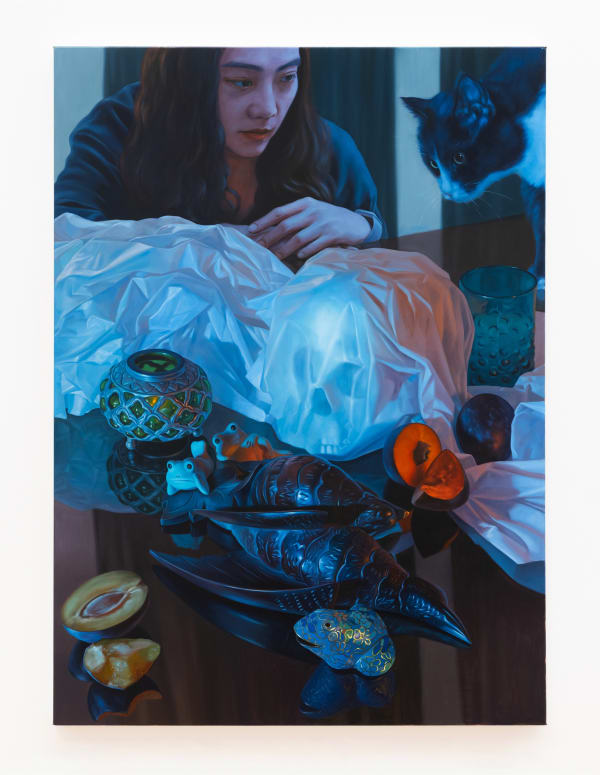 Xiao Wang Curiosity, 2024 Oil on canvas 36 x 26 inches 91 x 66 cm