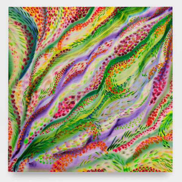 Sarah Blaustein (b. 1982) Analytic Third T-1, 2025 Ink and acrylic on canvas 40 x 40 inches 101 x 101 cm