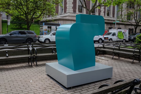 Carl D'Alvia Pigeon, 2025 Aluminum + auto paint 60 x 60 x 38 inches 152 x 152 x 96 cm