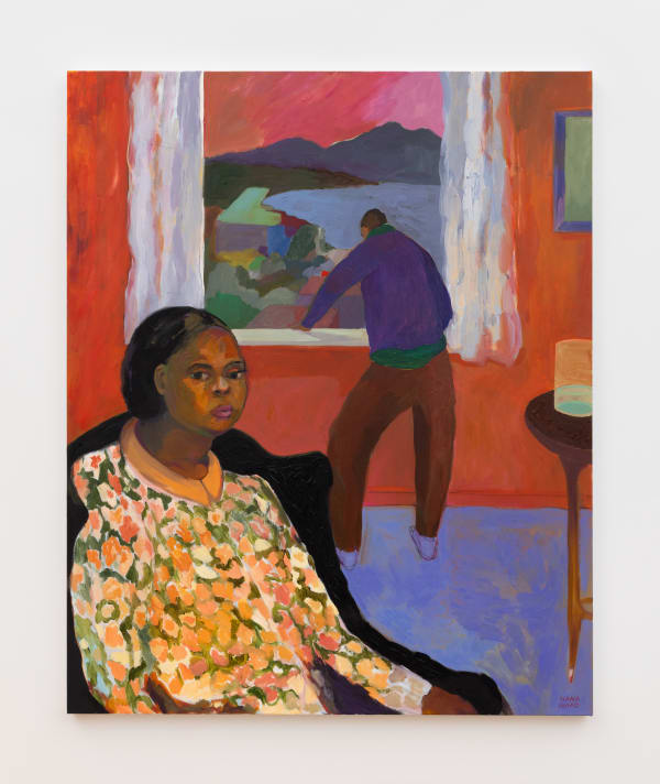 Hana Ward (b. 1989) Spooky Action At A Distance, 2025 Oil on linen 54 x 44 x 3 inches 137 x 111 x 7 cm