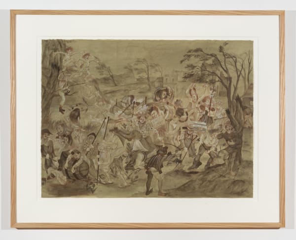 Emily Harter (b. 1997) Spring, 2025 Gouache and pencil on prepared paper 23 1/2 x 32 inches 59 x 81 cm 32 1/2 x 41 inches (framed) 82 x 104 cm (framed)