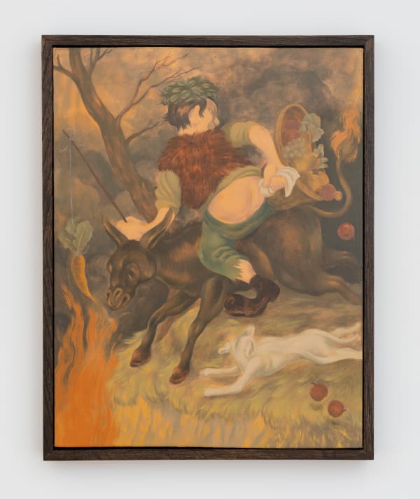 Emily Harter (b. 1997) Allegorical Figure of Fall, 2025 Oil on canvas 17 x 13 inches 43.18 x 33.02 cm 18 x 14 inches (framed) 45.72 x 35.56 cm (framed)