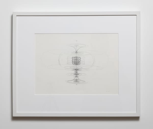 Michael Childress (b. 1987) Thought Axis 4, 2025 Pencil on paper 9 x 12 inches 22 x 30 cm 14 x 17 inches (framed) 35 x 43 cm (framed) MC329