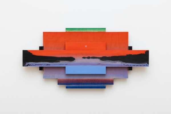 Michael Childress (b. 1987) Hot Echo, 2025 Acrylic and wax on wood 15 1/2 x 31 1/2 inches 39 x 80 cm MC336