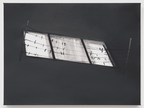 Night Laundry, 2022, Oil on canvas, 18 x 24 in. Image courtesy of 12.26 Gallery