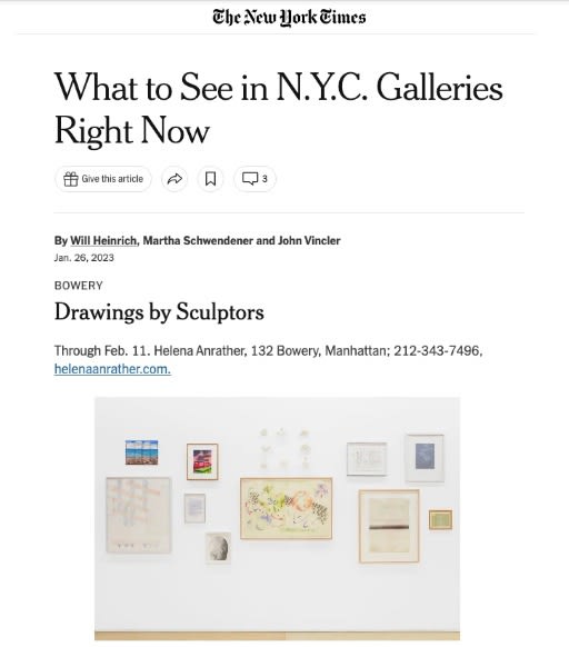 What to See in N.Y.C. Galleries Right Now - 'Drawings by Sculptors'