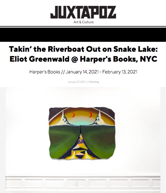 Takin’ the Riverboat Out on Snake Lake: Eliot Greenwald @ Harper's Books, NYC