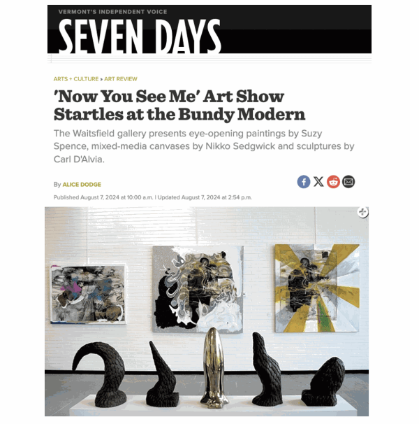 Carl D'Alvia in 'Now You See Me’ Art Show Startles at the Bundy Modern'