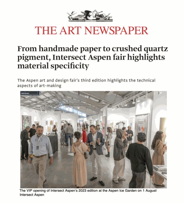 HESSE FLATOW and Amanda Martínez at Intersect Aspen in The Art Newspaper