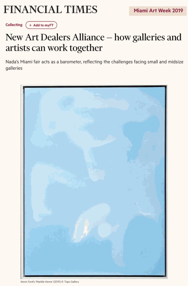 New Art Dealers Alliance – how galleries and artists can work together