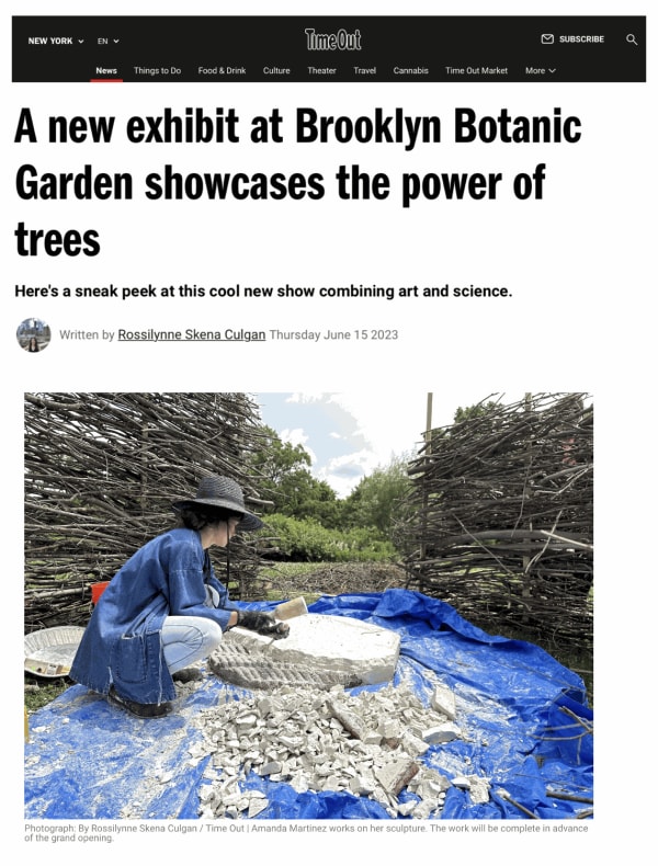 Amanda Martínez in 'A new exhibit at Brooklyn Botanic Garden showcases the power of trees'