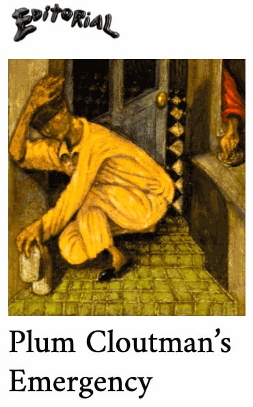 Plum Cloutman's "Emergency" reviewed in The Editorial Mazagine