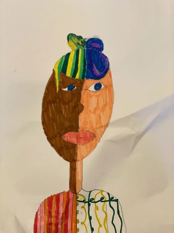 Eliza Gardner, aged 8. Inspired by Pablo Picasso.